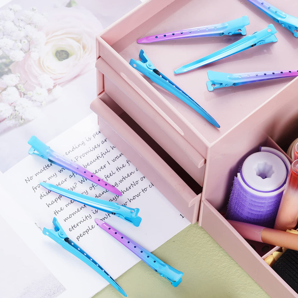 Vibrant gradient blue shade adds flair to everyday hairstyles