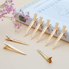 Bantoye 2.75-inch gold hair styling clip supports controlled curls.