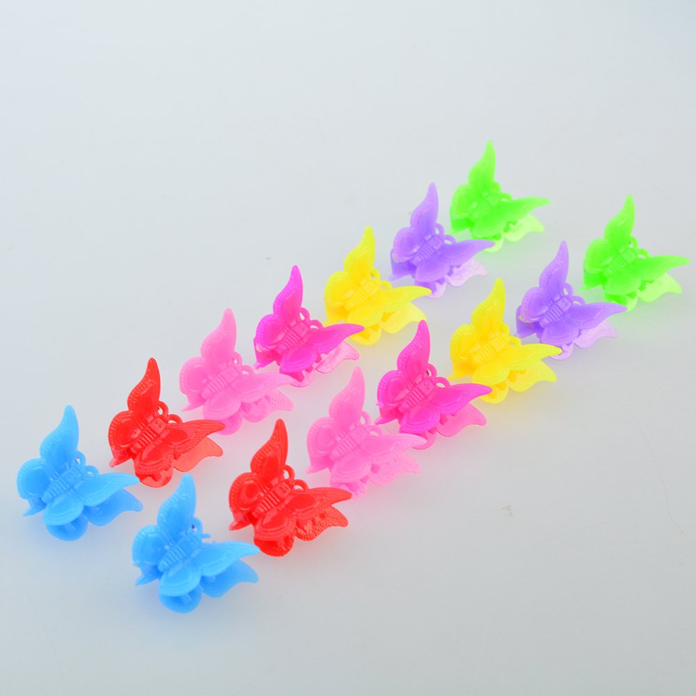 Pinza Bantoye mariposa para uso diario y fiestas con colores vivos.