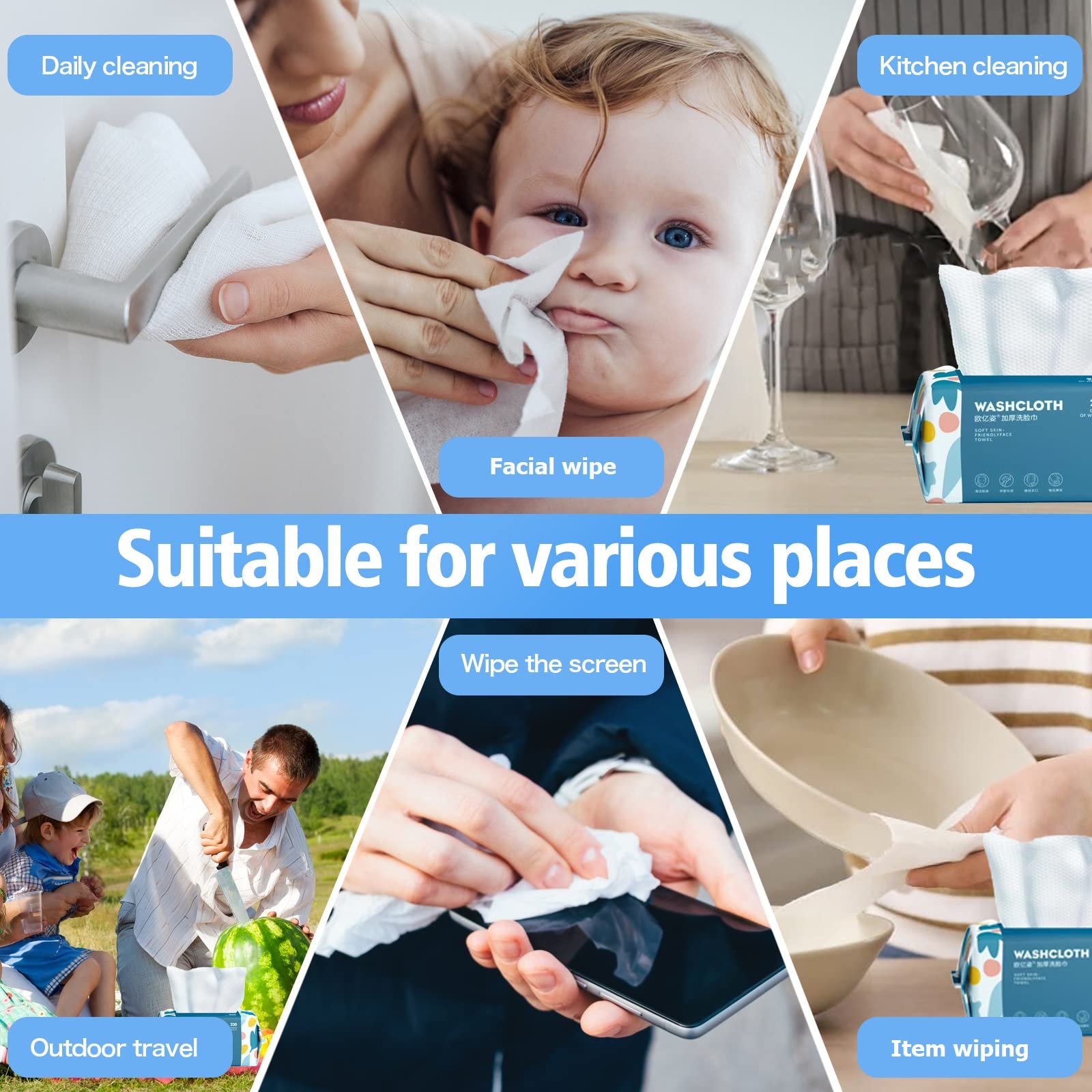 BanYakong multi-purpose facial tissue suitable for skin care and cleaning.