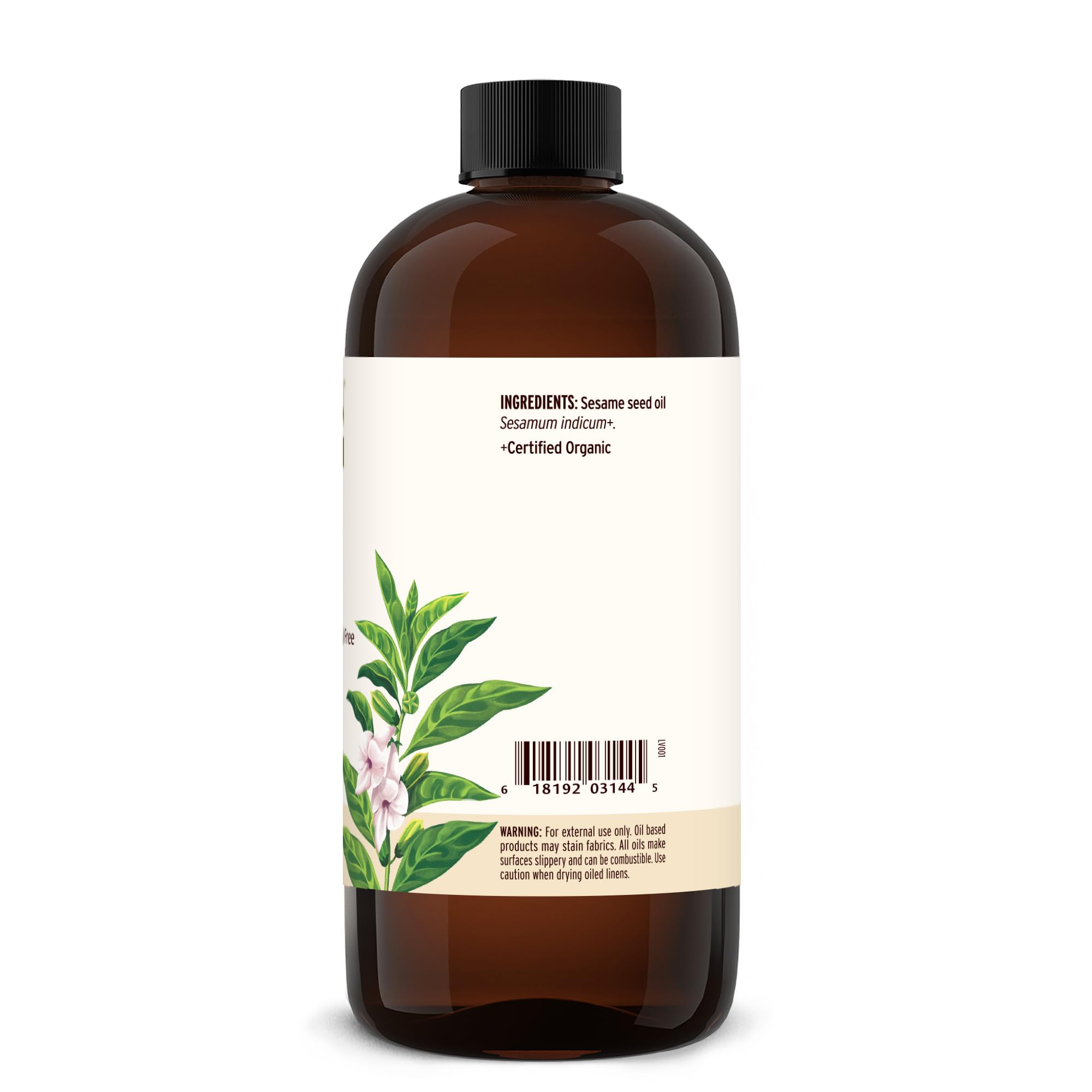 Banyan Botanicals Aceite de sésamo para ritual de abhyanga en casa, calma y bienestar.