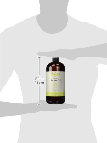 Banyan Botanicals organic sesame oil uses cold pressing to preserve nutrients