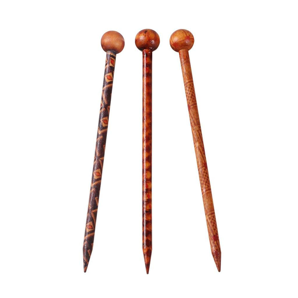 Baoblaze palillos de madera para cabello estilo artesanal, sujeción segura y elegante