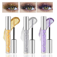 Baorder glitter mascara in silver diamond for sparkling, defined lashes.