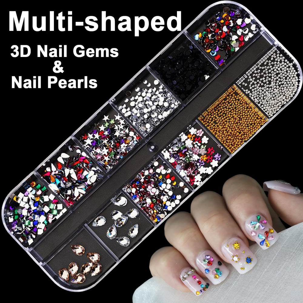 BAOYAALIN color gems in flower, star, and heart shapes for diverse looks.