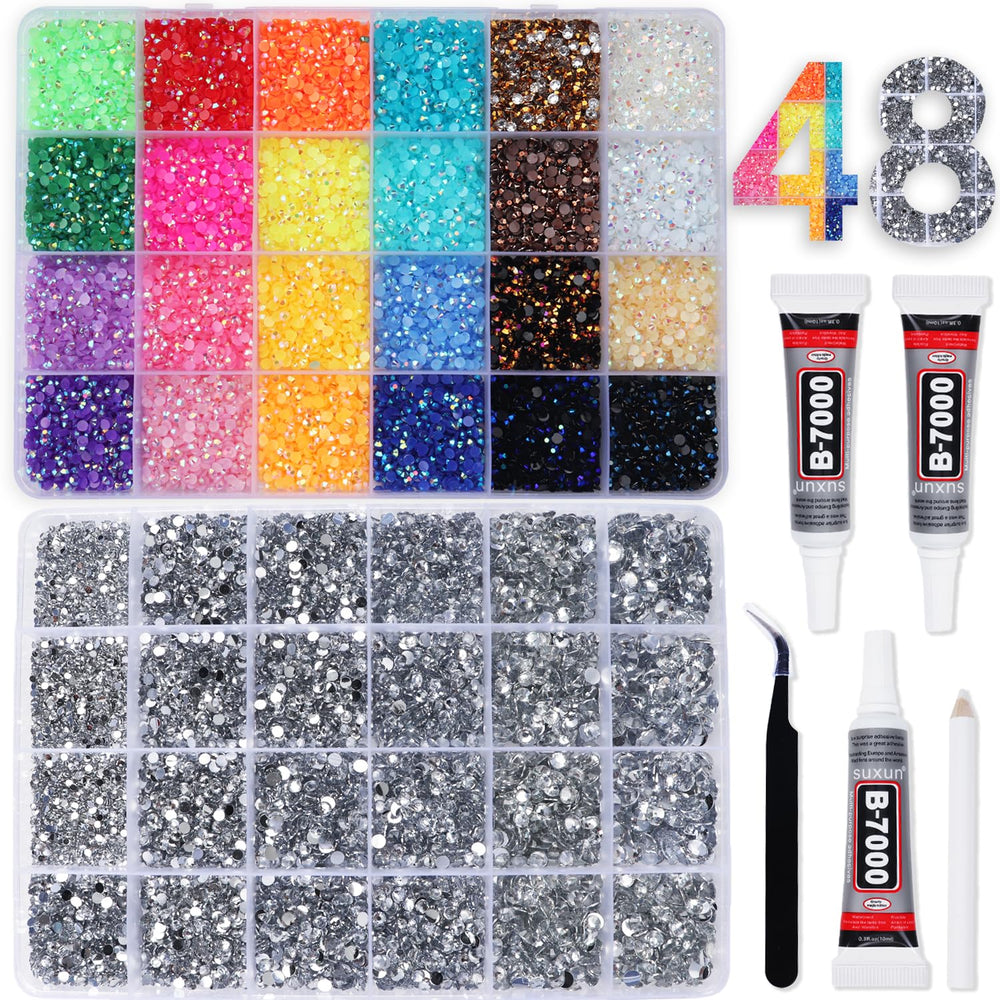 BAOYAALIN caja de piedras 3mm multicolor para crear diseños brillantes