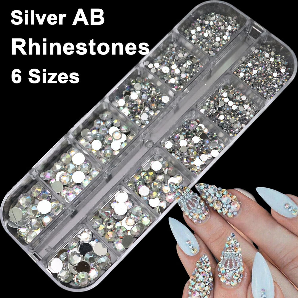 BAOYAALIN pearls in round and half-round shapes for DIY French tips.