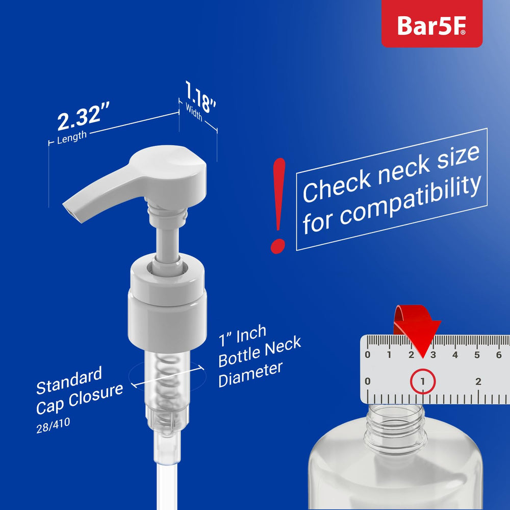 Bar5F 28mm neck compatibility on standard bottle necks.