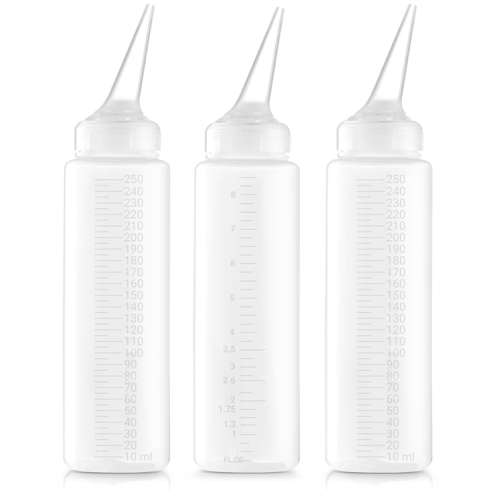 Bar5F 8.5 oz pack of three hair-color bottles for efficient dye use.