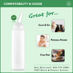 Bar5F applicator bottle showing measuring scales for accurate mixing.