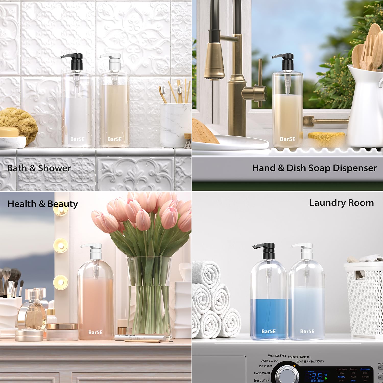 Bar5F compatibility with 16-28 oz bottles ensures broad usage.