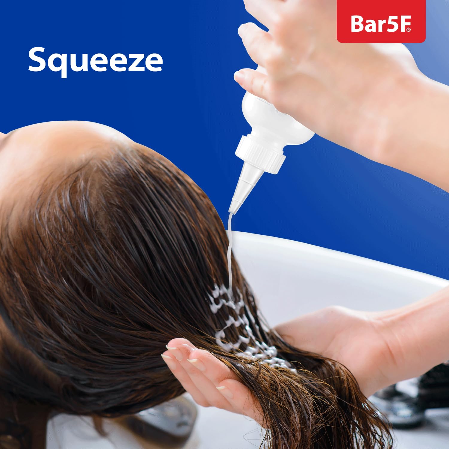Bar5F hair oil applicator cap prevents spills and simplifies use