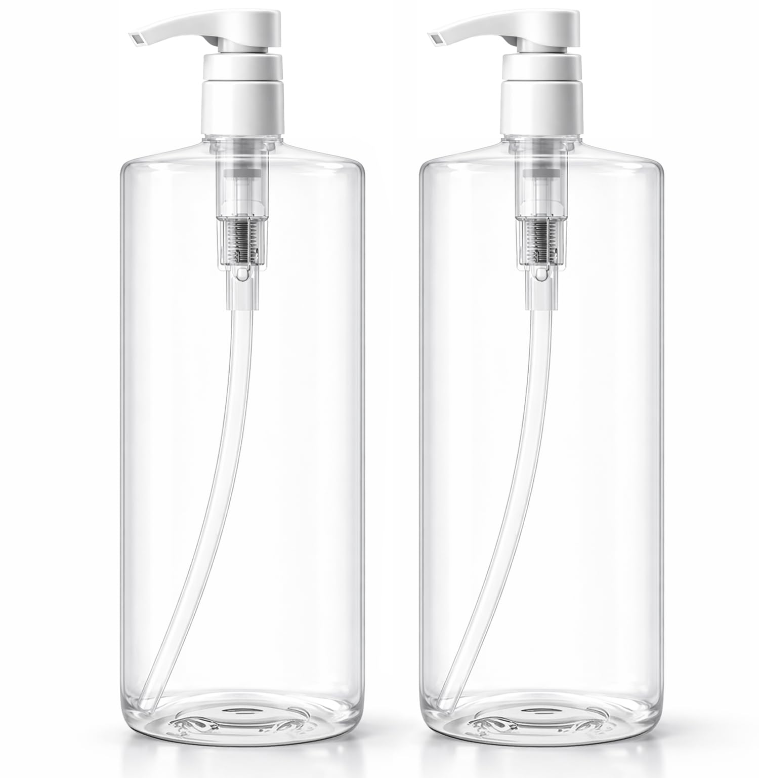 Bar5F pump bottle two-pack 32-ounce capacity for shampoo, conditioner, or lotion.