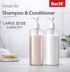 Bar5F crystal-clear bottle showcases contents with modern decor compatibility.