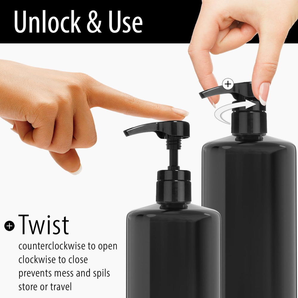 Bar5F pump fits 28mm neck bottles, ideal for salon and home use.