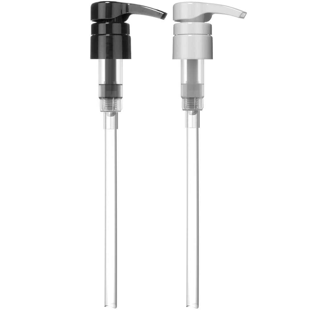 Bar5F pump for 1-liter bottles ensures smooth dispensing for shampoo and conditioner.