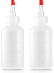 Bar5F soft squeeze hair applicator bottle 4oz translucent for precise scalp oil application