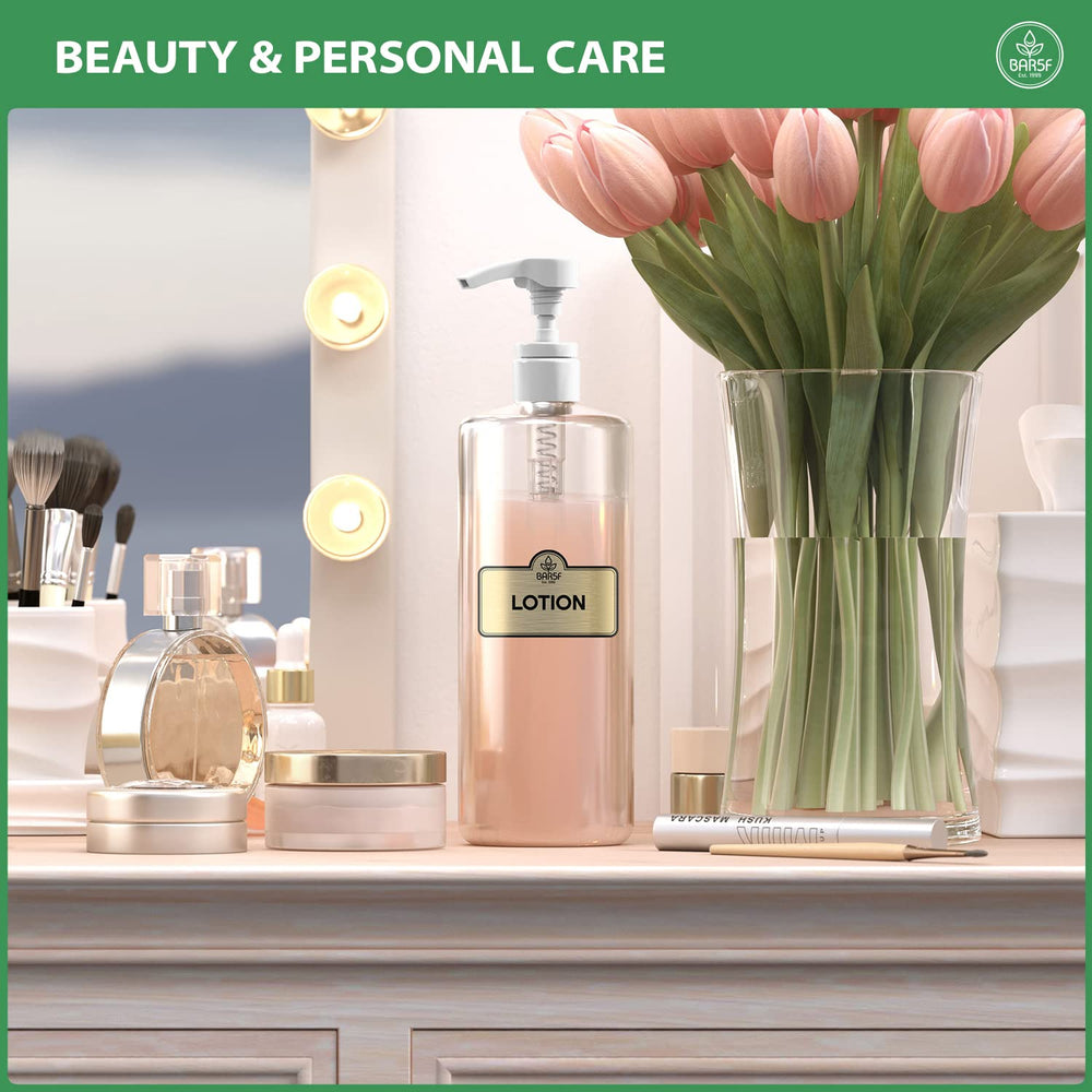 Bar5F versatile pump fits shampoo, conditioner, lotion, and gel for easy in-bathroom use.