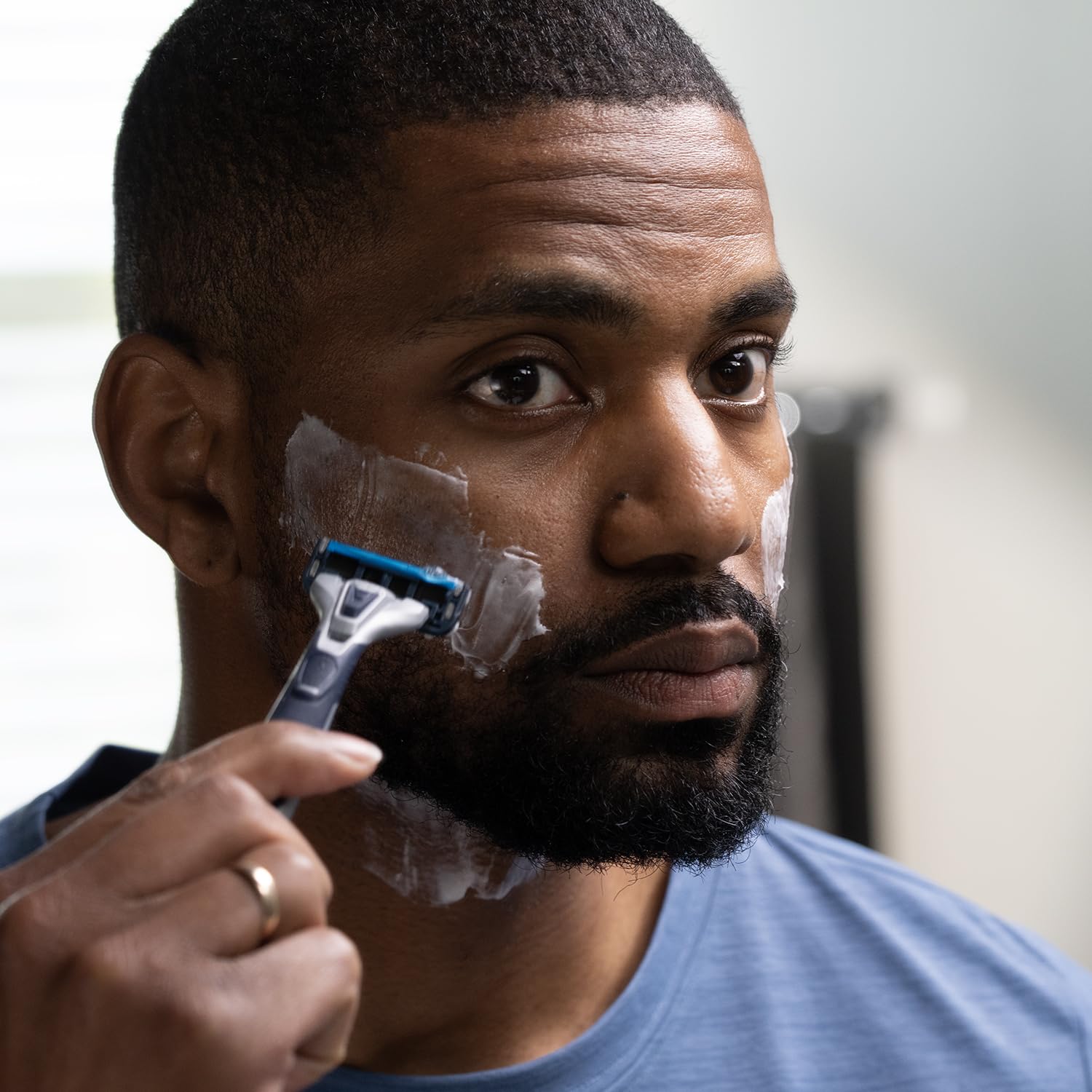 Barbasol 1919 brand logo on bottle reinforcing trusted grooming