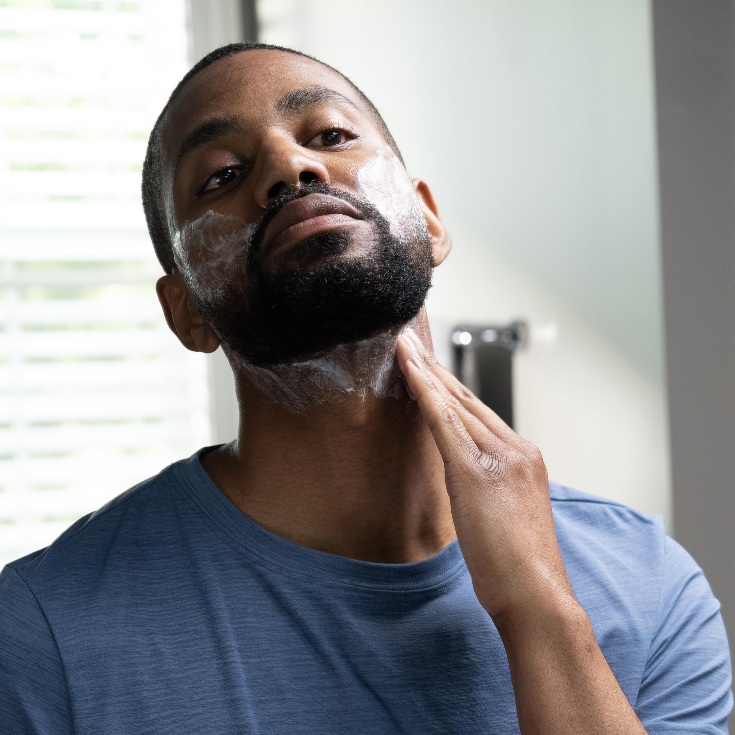 Barbasol 1919 balm applied to skin after shaving for softness