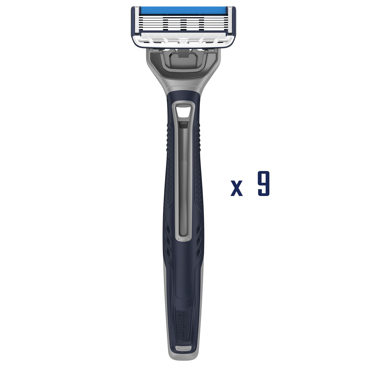 Barbasol lubricating strip with aloe, vitamin E and argan oil moisturizes skin during shaving.
