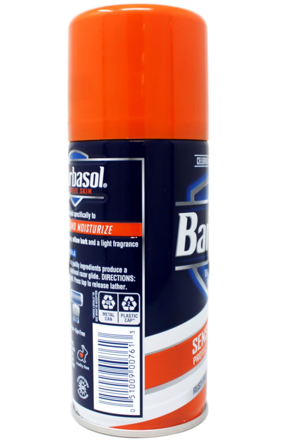 Barbasol shave cream suitable for daily use with sensitive skin