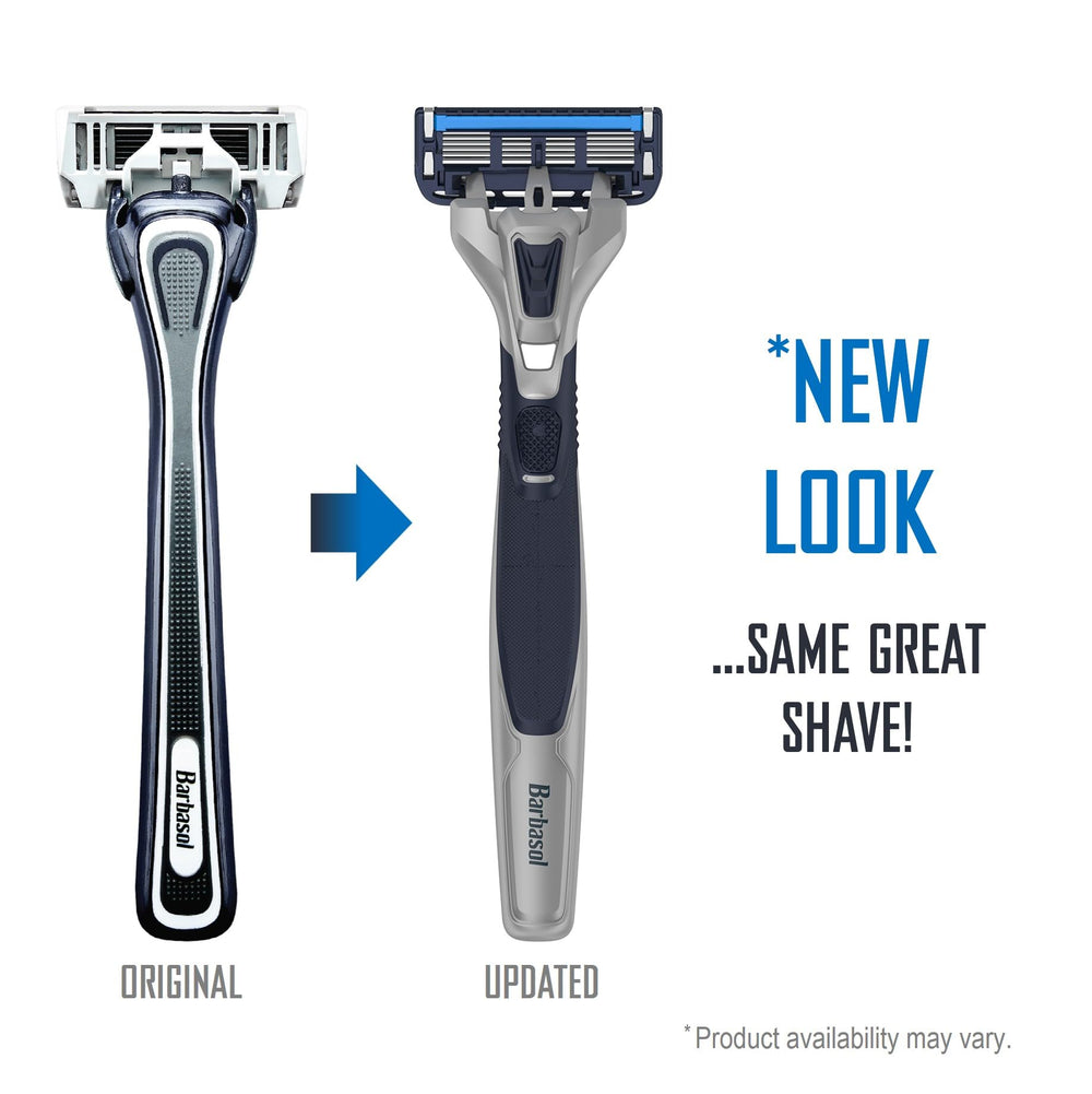 Barbasol Ultra Trimmer 7th blade refines hard-to-reach areas around nose and sideburns.