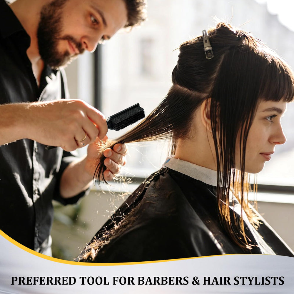 Barber Brush and Neck Duster Set durable materials stand up to busy salons.