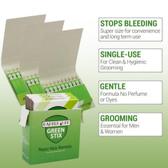 BARBERUPP Green Stix instant relief for razor nicks