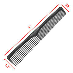 Bardeau Essentials carbon fiber anti-static teeth close-up for smoother detangling.
