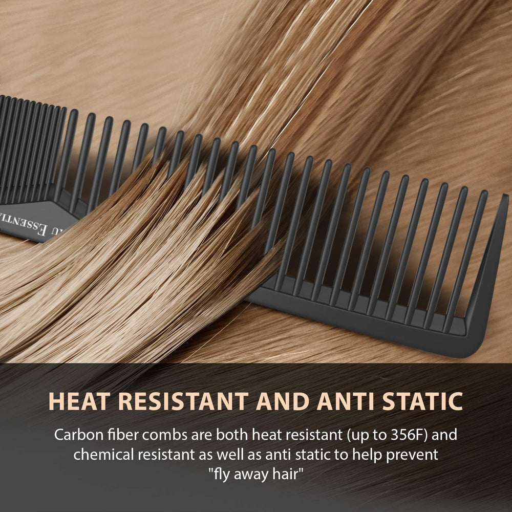 Bardeau Essentials comb withstands heat up to 356F to protect styling.