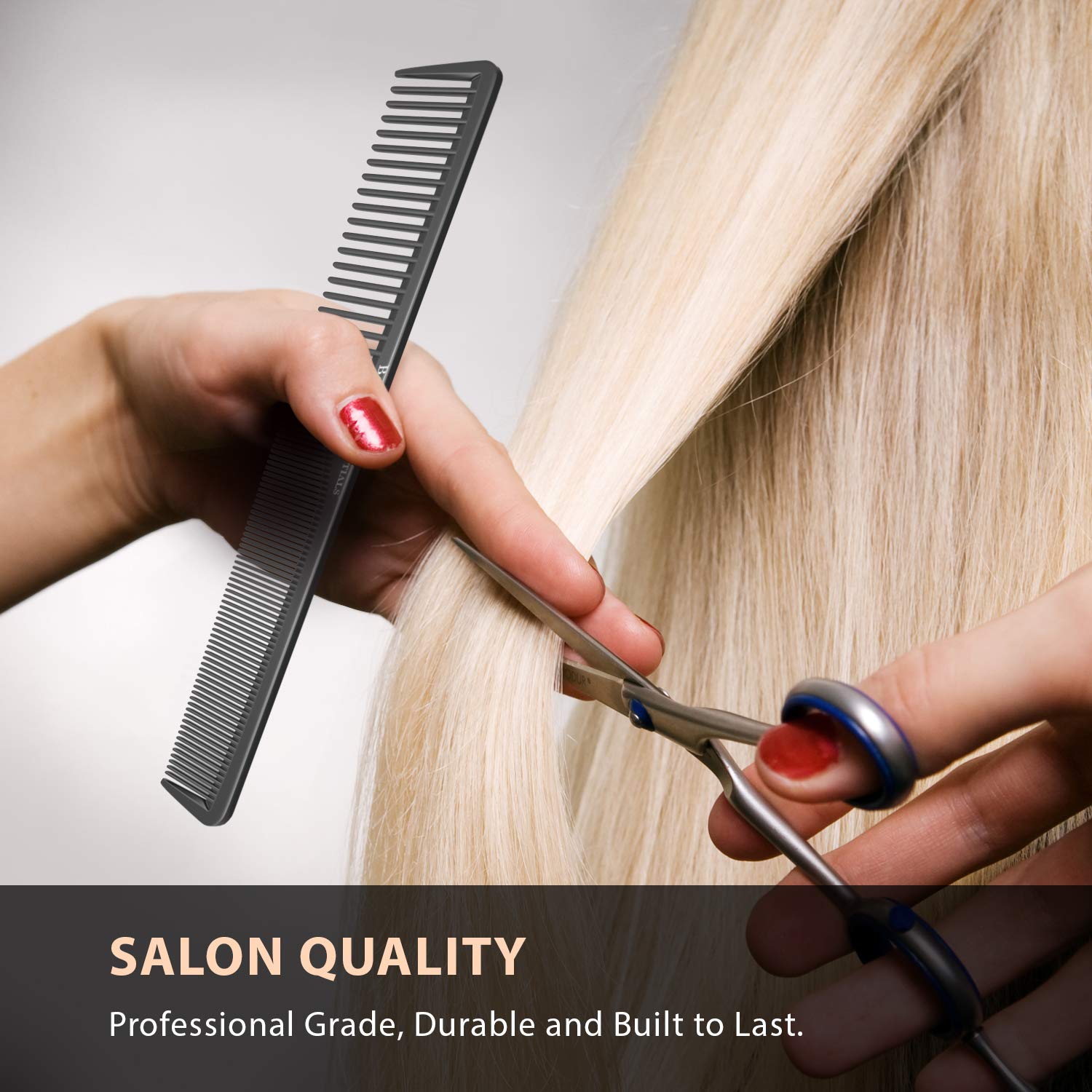 Bardeau Essentials anti-static comb for wet or dry hair styling.