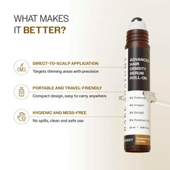 Bare Anatomy Roll-On Densidad Avanzada, activos clave Redensyl y Anagain para vitalidad capilar