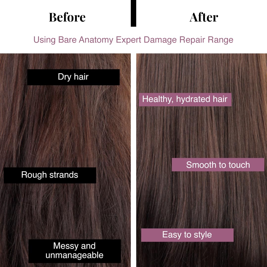 Bare Anatomy Ultra Suavizado Champú: protección frente a calor y humedad para cabello suave.