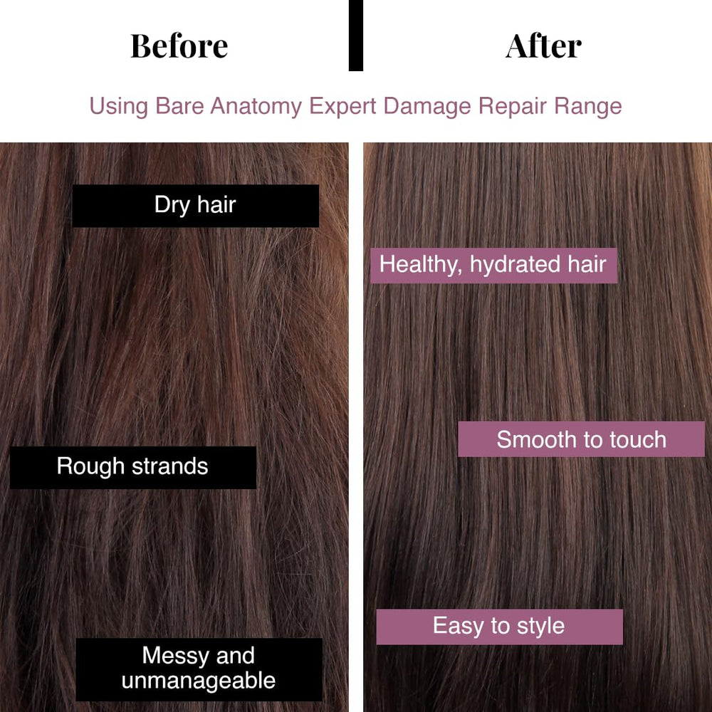 Bare Anatomy Ultra Suavizado Champú: protección frente a calor y humedad para cabello suave.