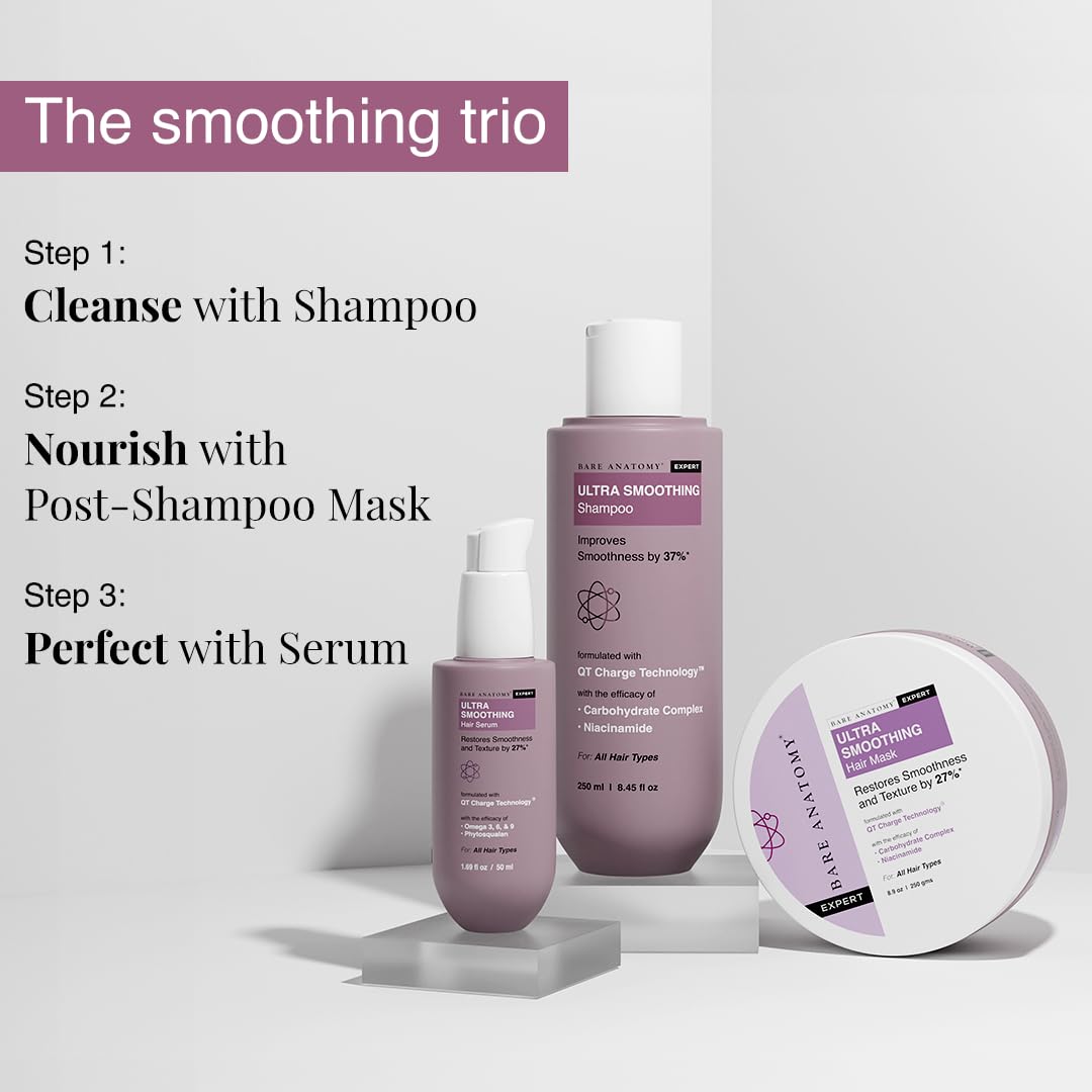 Bare Anatomy Ultra Suavizado Champú: uso diario para cabello manejable y con textura natural.