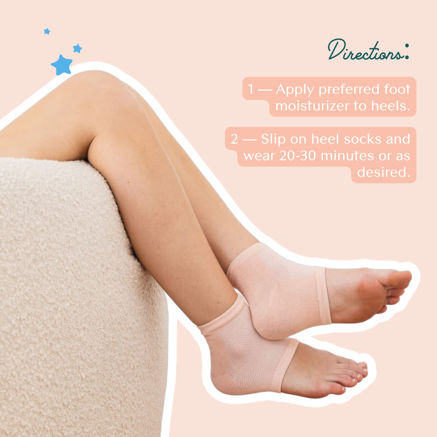 Bare August gel silicona para manicura en casa mantiene los pies hidratados.