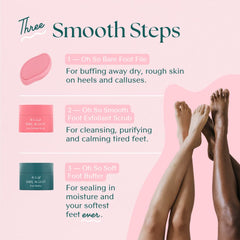 Bare August Heel Scraper helps refresh and smooth rough heels for daily comfort