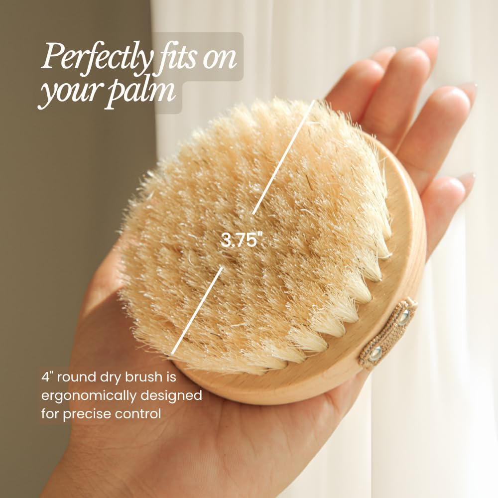 Uso en ducha para drenaje linfático suave y piel renovada con Bare Botanics.