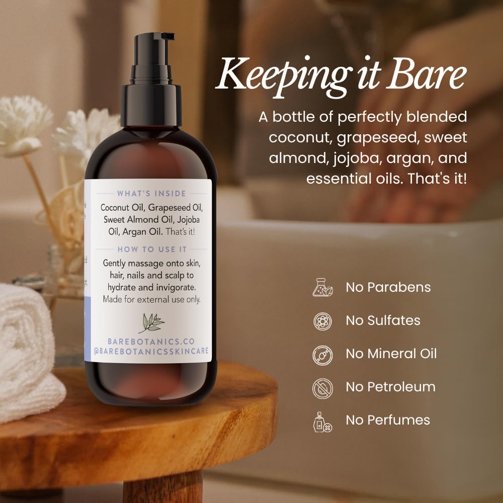 Piel y uñas hidratadas con Bare Botanics y sus ingredientes naturales.