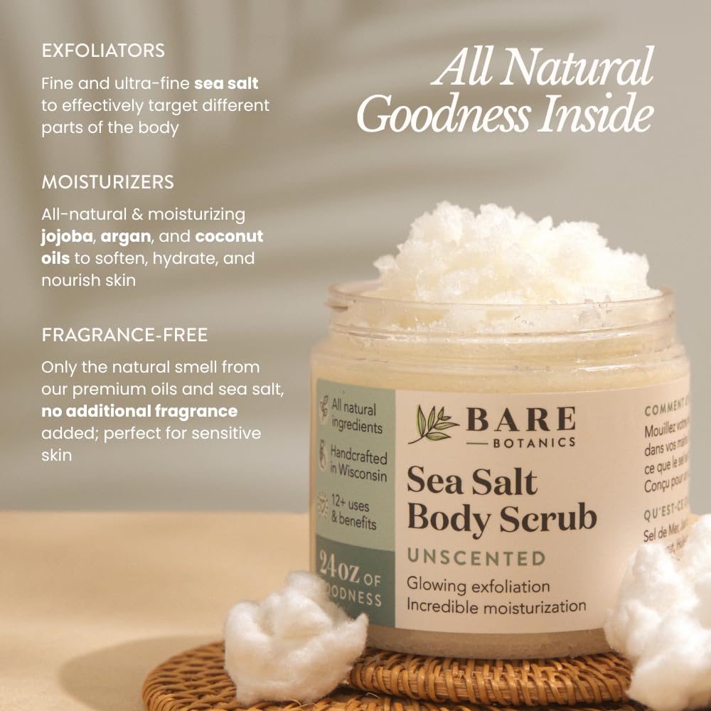 Bare Botanics wooden spoon included for easy scooping and pampering