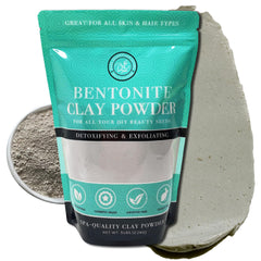 Bare Essentials Living bentonite clay powder 5lbs for facial detox and bath use.