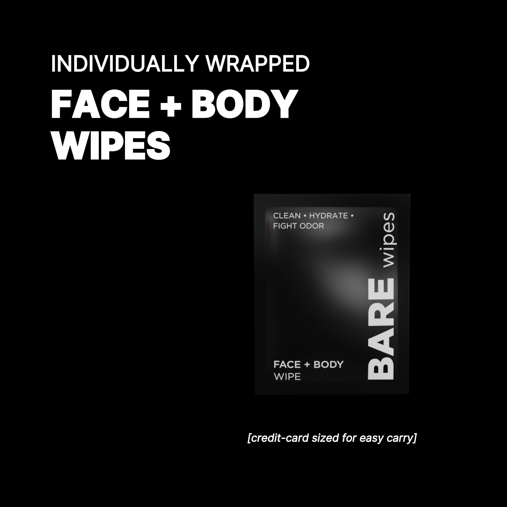 BARE Wipes portátil para gimnasio, limpieza rápida tras entreno.