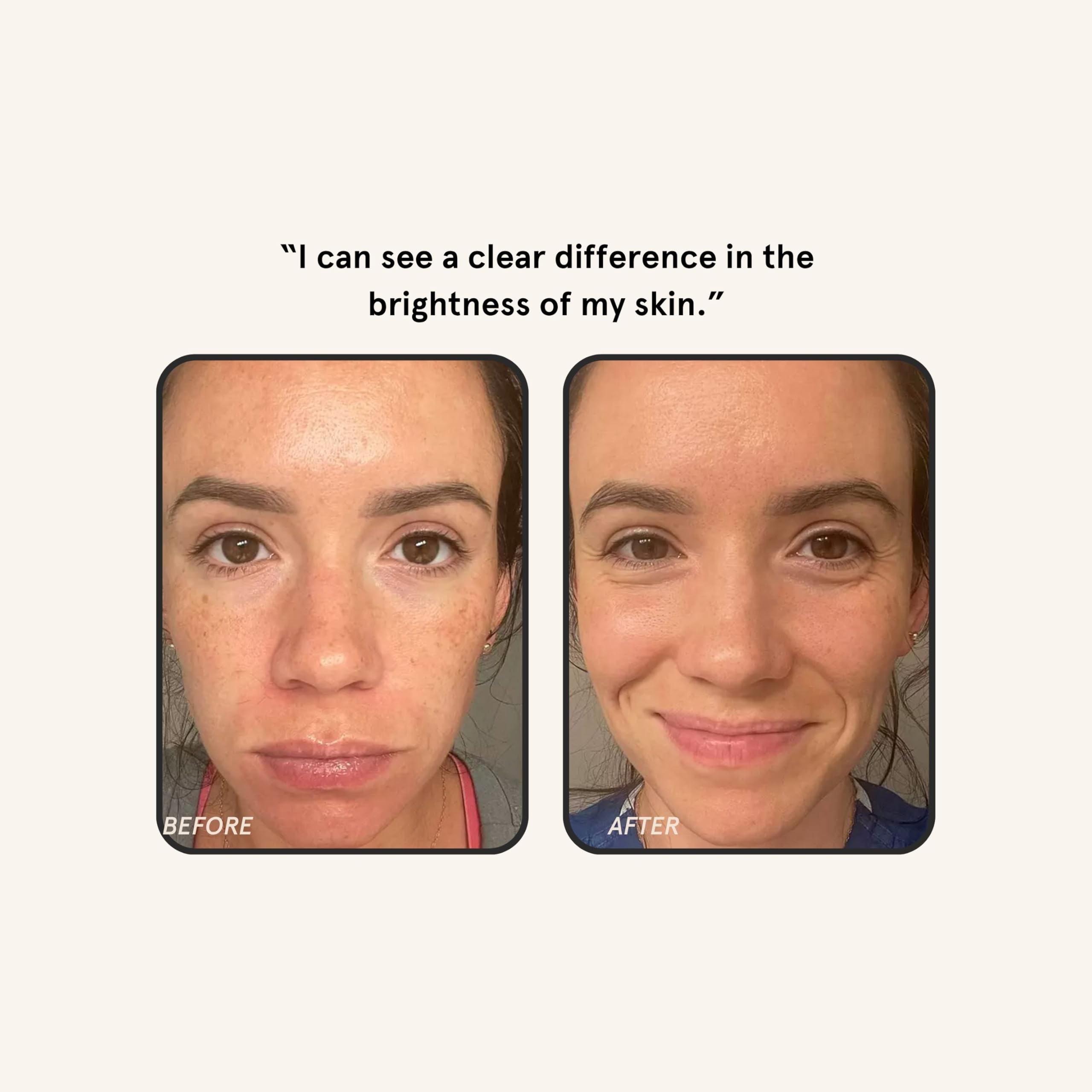 Barefaced Liquid Gold routine shot showing night and day steps