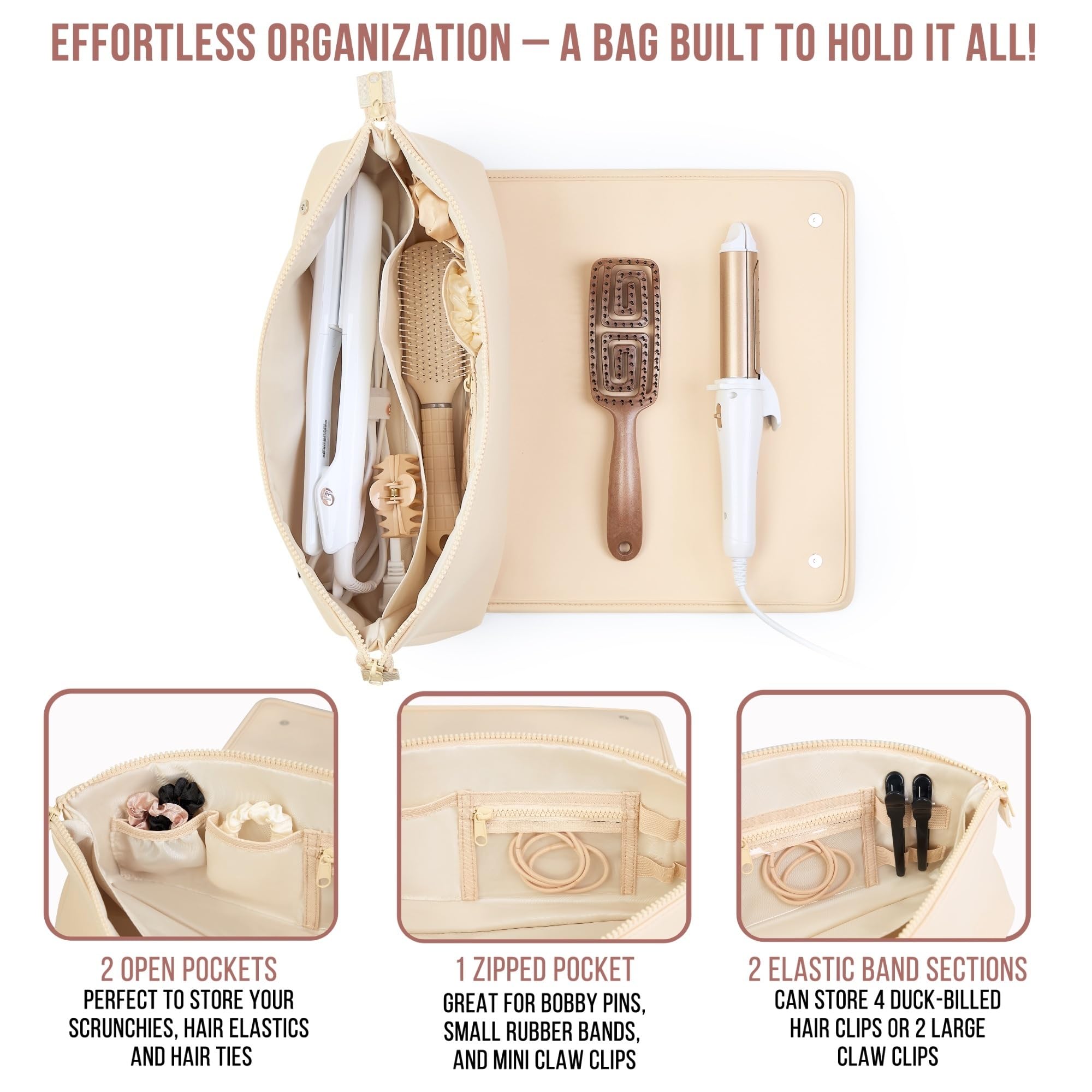 Barefoot Caribou compact 2-in-1 design for portable styling gear