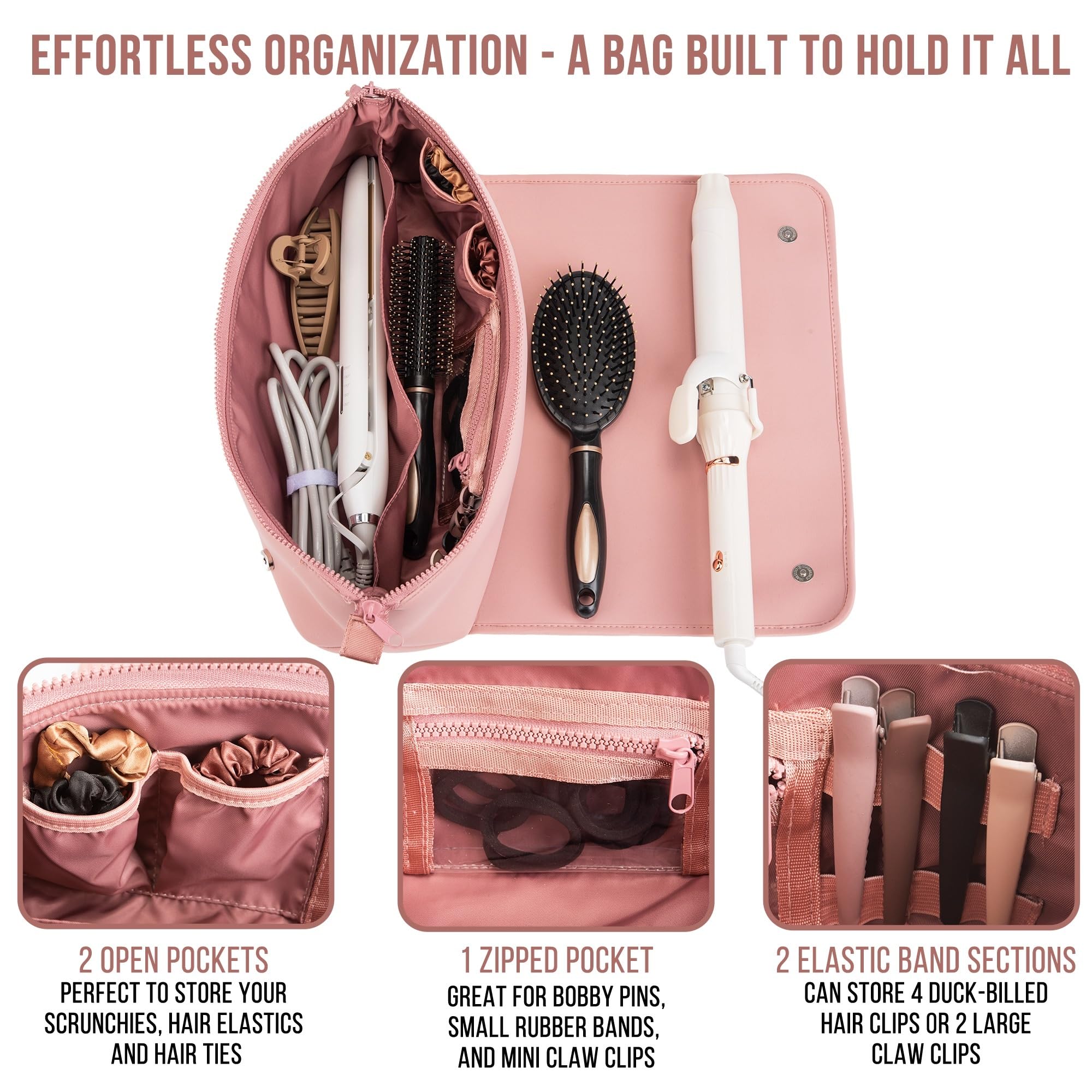 Barefoot Caribou compact travel organizer fits in luggage or gym bag.