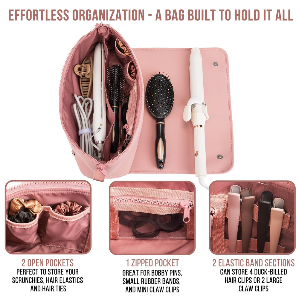 Barefoot Caribou compact travel organizer fits in luggage or gym bag.