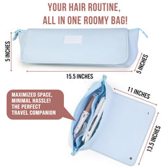 Barefoot Caribou travel bag compact dimensions highlight portability for daily styling on the go