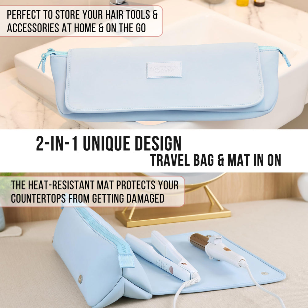 Barefoot Caribou travel bag interior pockets organize clips and cords for quick access