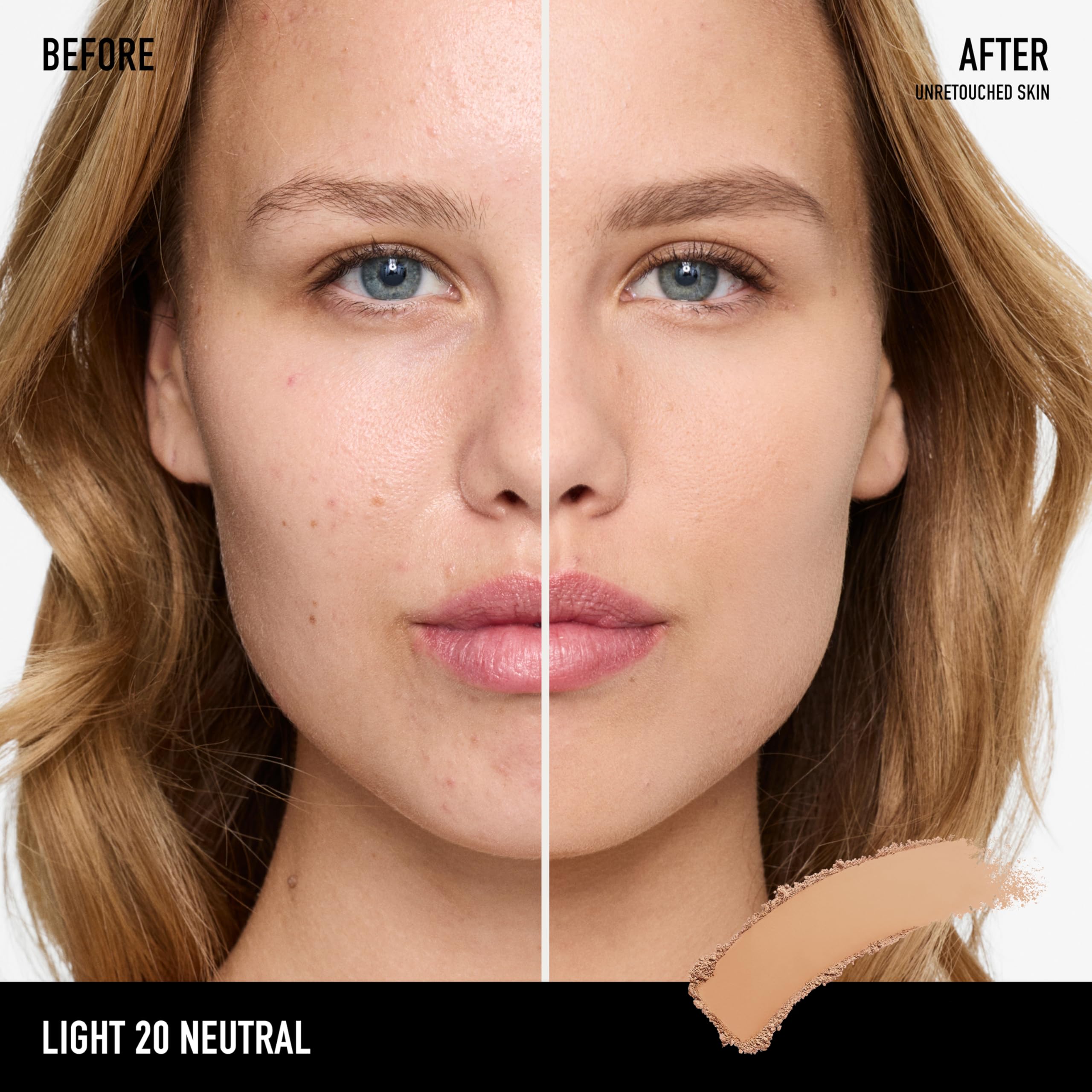 BareMinerals BarePro 24HR compact open for quick touch-ups and easy access.